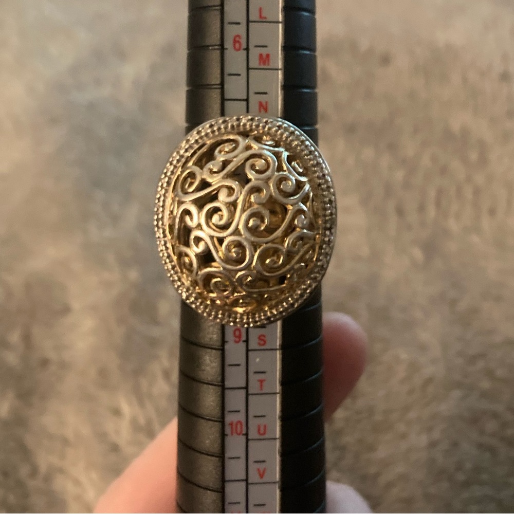 Gold plated sterling silver women’s fashion ring